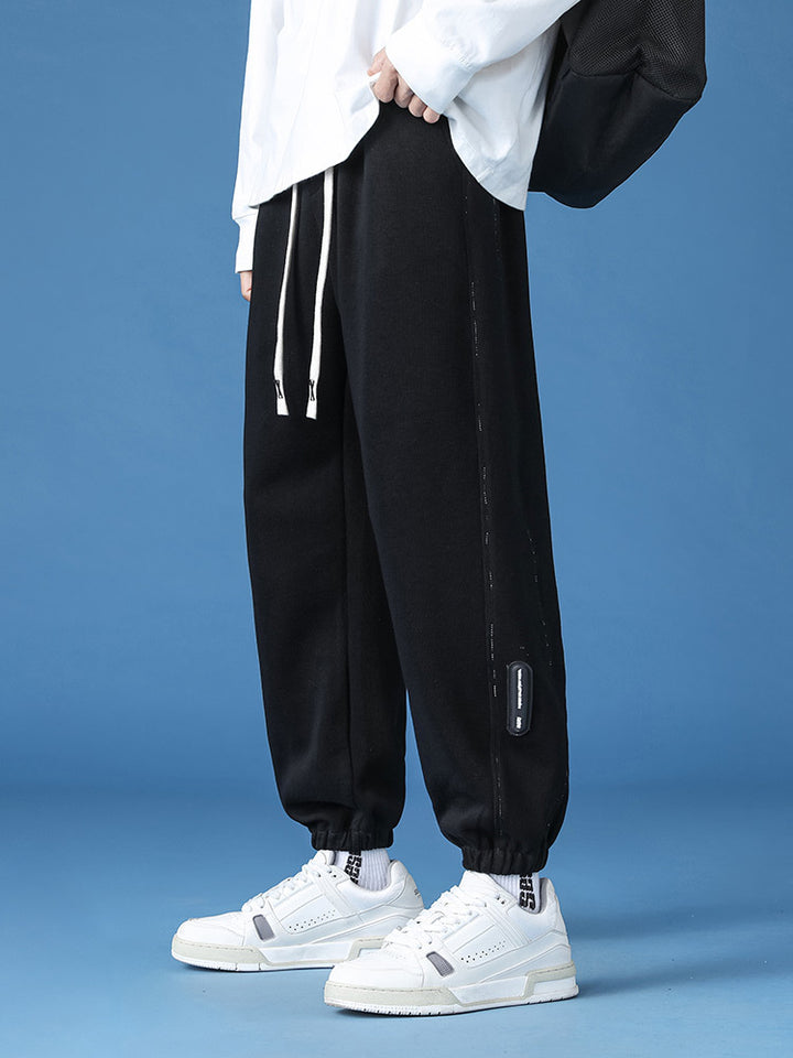 Unisex Relax-Fleece Jogginghose mit elastischem Bund und Bündchen Drune