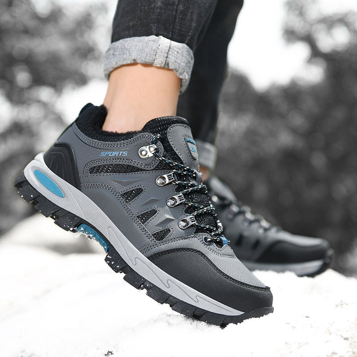 Damen Gefütterte Winter-Trekking‑Halbschuhe mit wasserdichter Oberfläche und griffiger Mehrzonenprofilsohle Drune