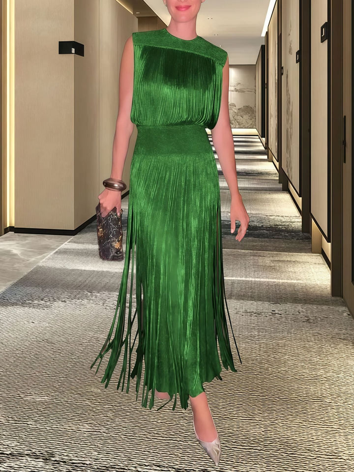 Damen Elegantes Abendkleid mit schwingendem Saum Drune