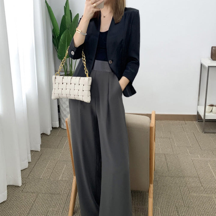 Damen Elegantes, ärmelloses Blazer aus hochwertigem Satin Drune