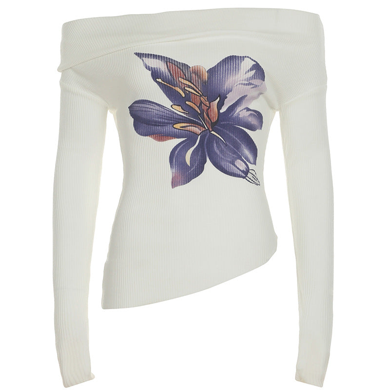 Damen Eleganter Maxirock mit floralen Akzenten und transparentem Unterstoff Drune