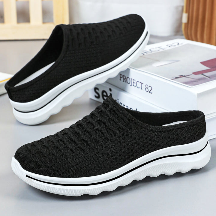 Damen nan nahtloser Komfort-Slipper mit gestricktem Obermaterial und dämpfender Profilsohle Drune