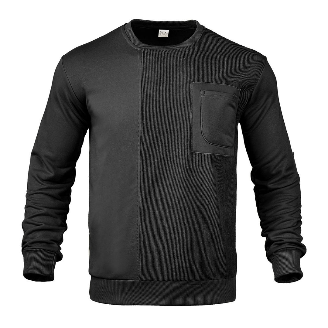 Herren modischer Sweatshirt mit strukturiertem Design und praktischen Taschen Drune