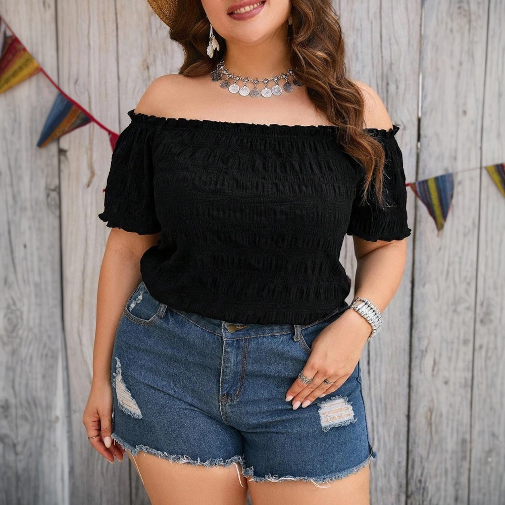 Damen Off-Shoulder Bluse Drune