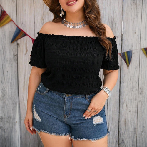 Damen Off-Shoulder Bluse Drune