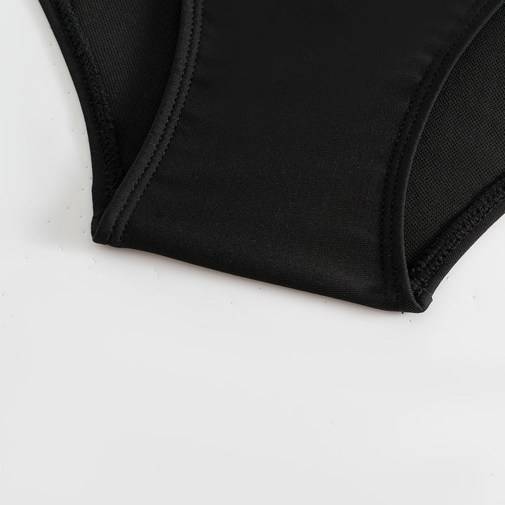 Damen High-Waist Bikinihose mit stilvollen Rüschendetails Drune