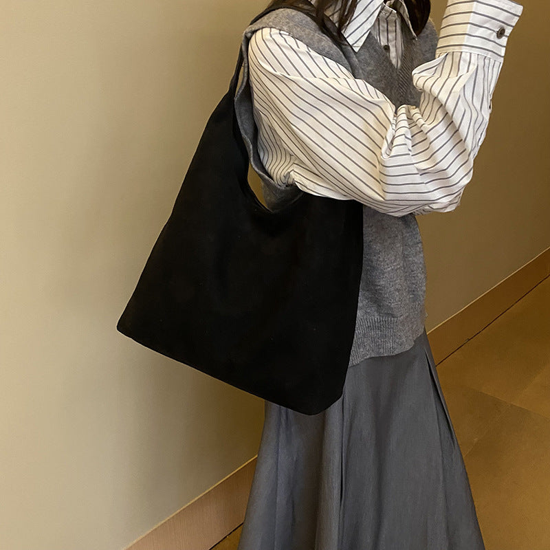 Damen Soft Suede Hobo Tasche Drune