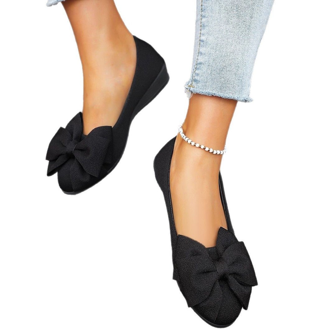 Damen Ballerinas mit eleganten Schleifendetails und rutschfester Sohle Drune