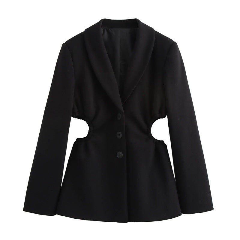 Damen modische Blazerjacke mit innovativen Cut-Outs Drune