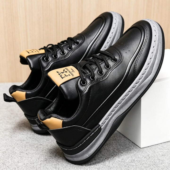 Herren Sportliche Leder Sneaker Drune