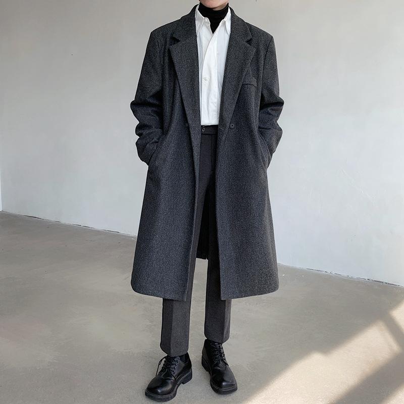 Herren Eleganter Wollmantel Drune