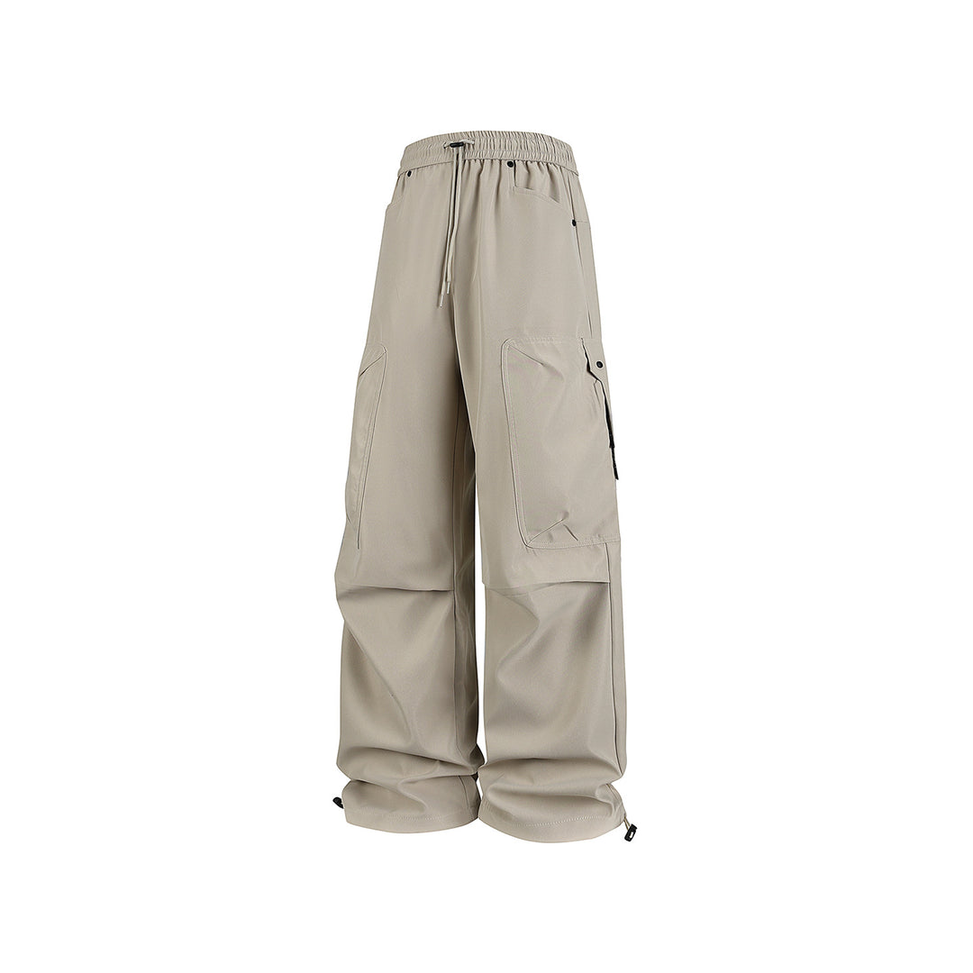 Herren Extraweite Utility-Cargohose im Joggerstil mit Tunnelzugbund und verstellbaren Beinabschlüssen Drune