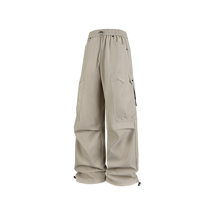 Herren Extraweite Utility-Cargohose im Joggerstil mit Tunnelzugbund und verstellbaren Beinabschlüssen Drune