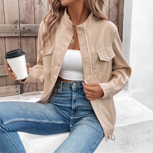 Damen Lässige Blousonjacke Drune