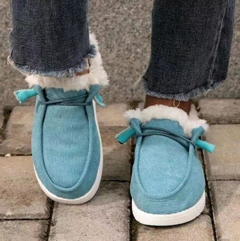 Damen Gefütterte Mokassin-Slipper mit Teddyfutter und dämpfender Gummisohle Drune