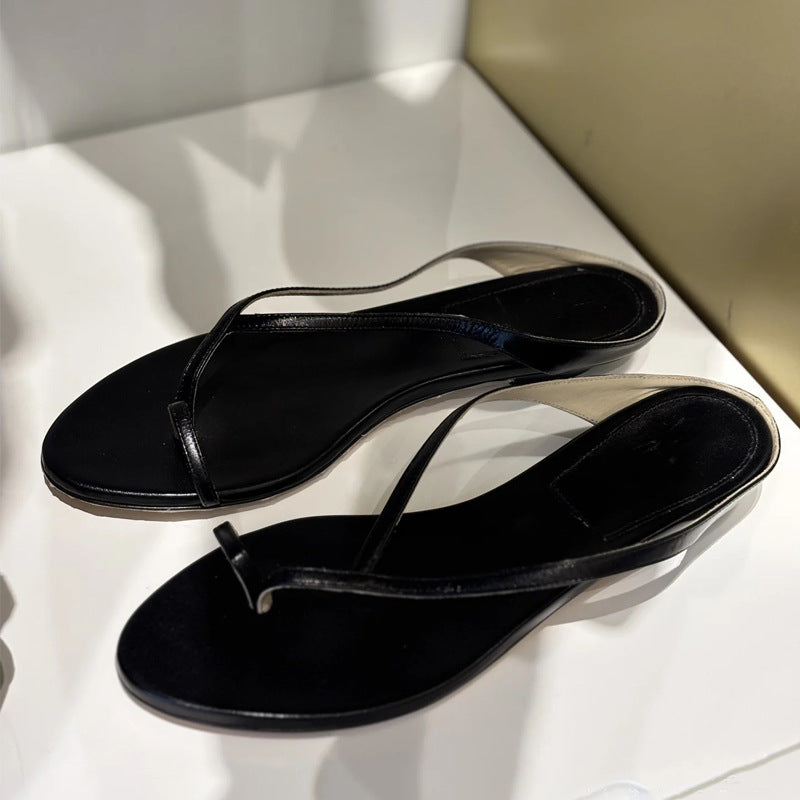 Damen Elegante Zehentrenner-Sandalen mit modischem Riemendesign Drune