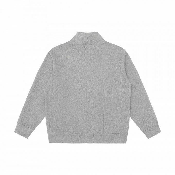 Unisex Boxy-Fleece-Zipjacke mit Stehkragen und Eingrifftaschen Drune