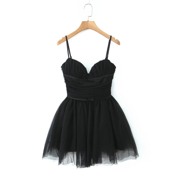 Damen Cocktailkleid mit herzförmigem Ausschnitt und schwingendem Tüllrock Drune