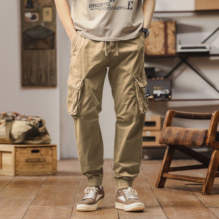 Herren Leichte Ripstop-Cargo-Jogger mit Komfortbund, Organizer‑Taschen und geripptem Knöchelabschluss Drune