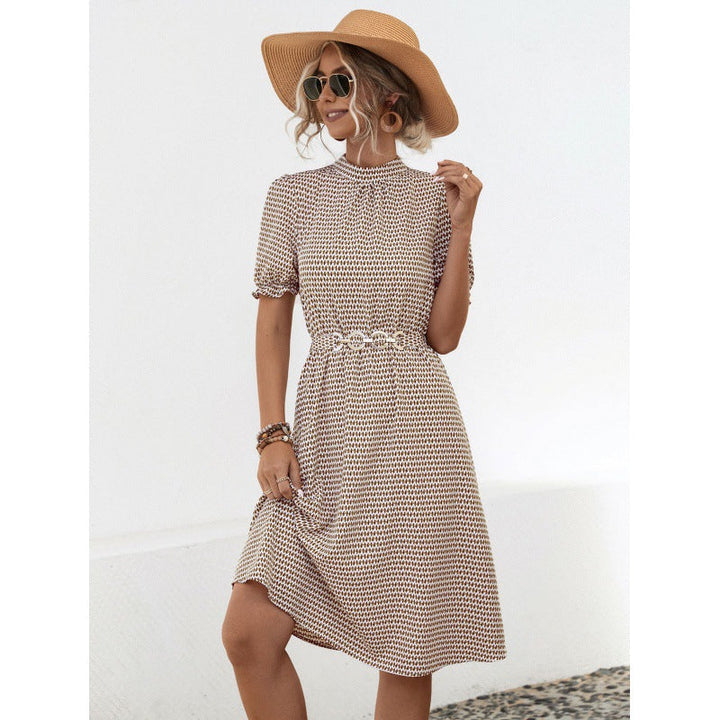 Damen Sommerkleid mit eleganter Blumenmusterung Drune