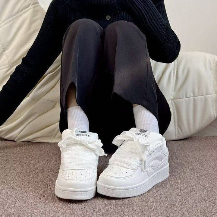 Damen Modische Sneakers mit atmungsaktivem Obermaterial und rutschfester Sohle Drune