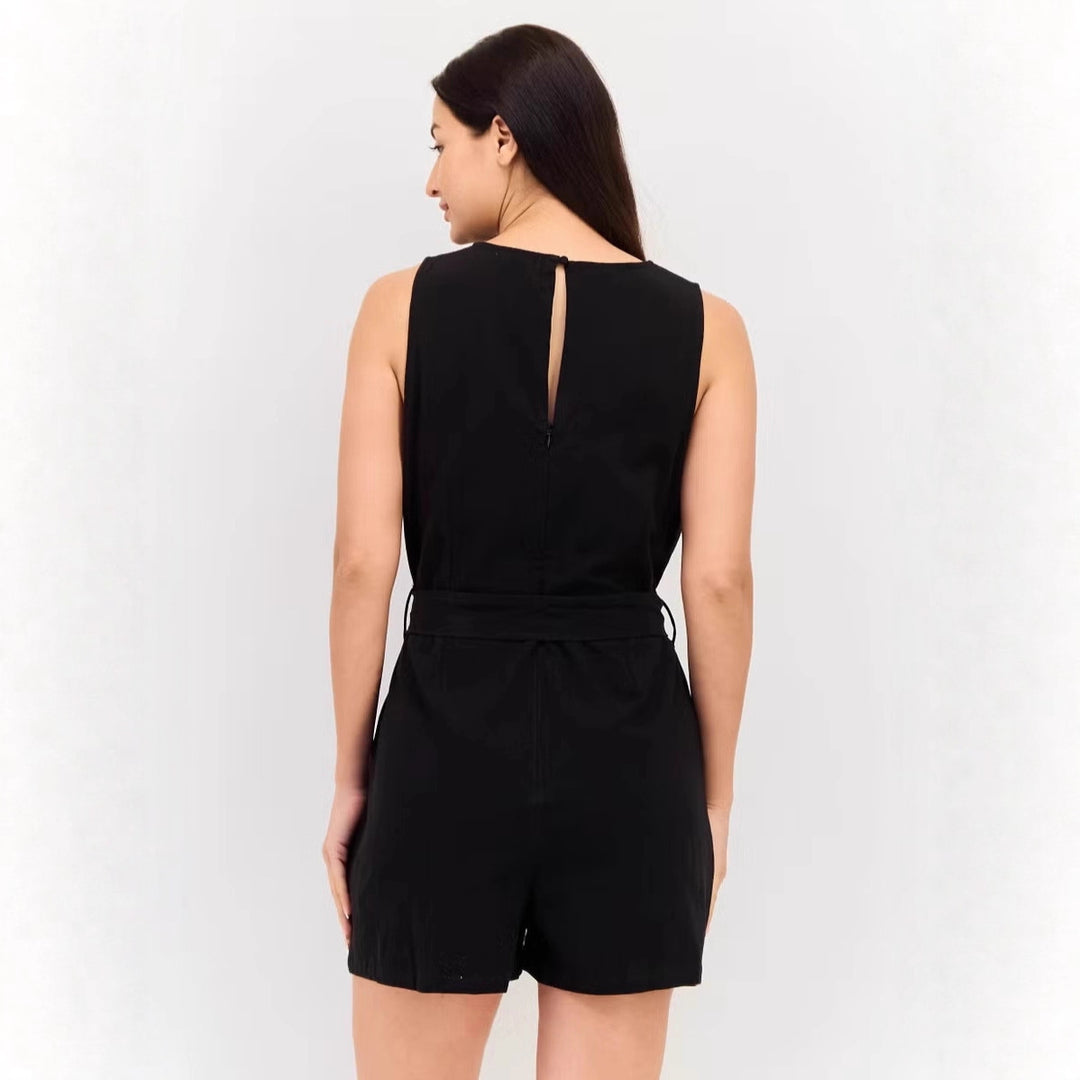 Damen Jumpsuit mit eleganter Taillierung und praktischen Taschen Drune