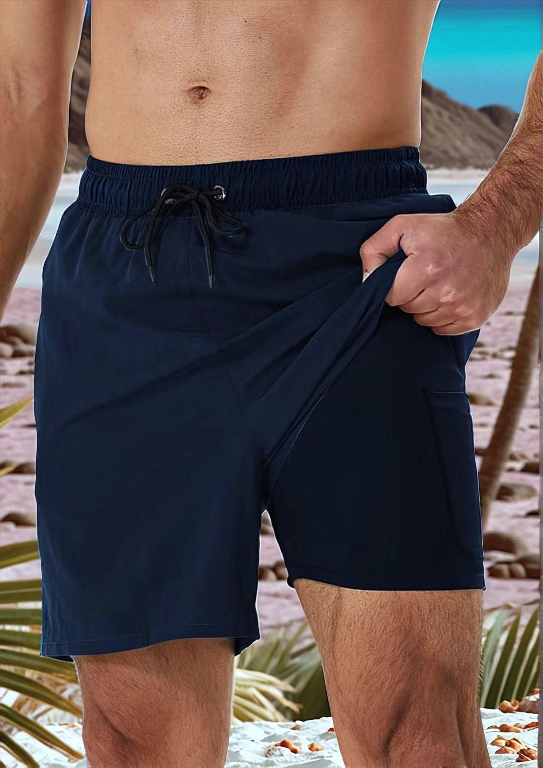 Herren Komfortable Badeshorts Drune