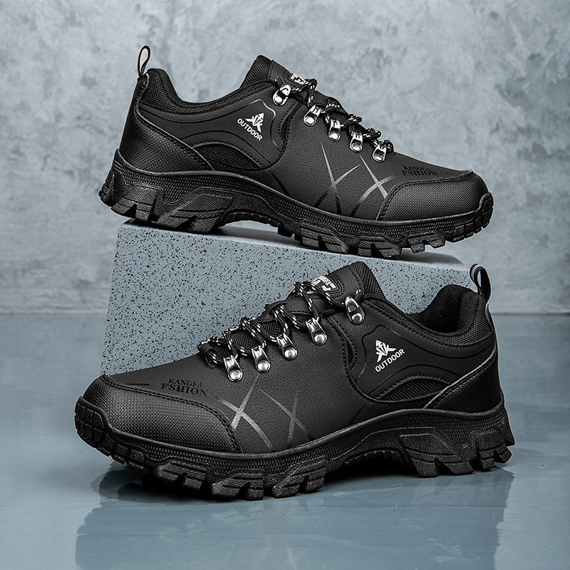 Herren nan robuste wasserabweisende Trekking-Schuhe mit profilierter Gummisohle Drune