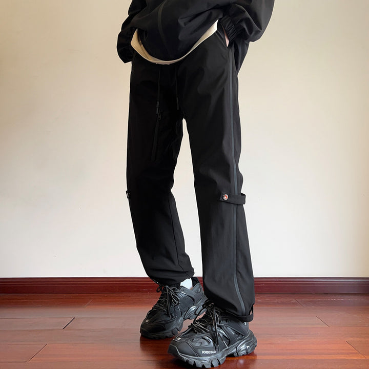 Herren Wasserabweisende Tech-Hose mit geradem Bein, verstärkten Kniepartien & Tunnelzug Drune