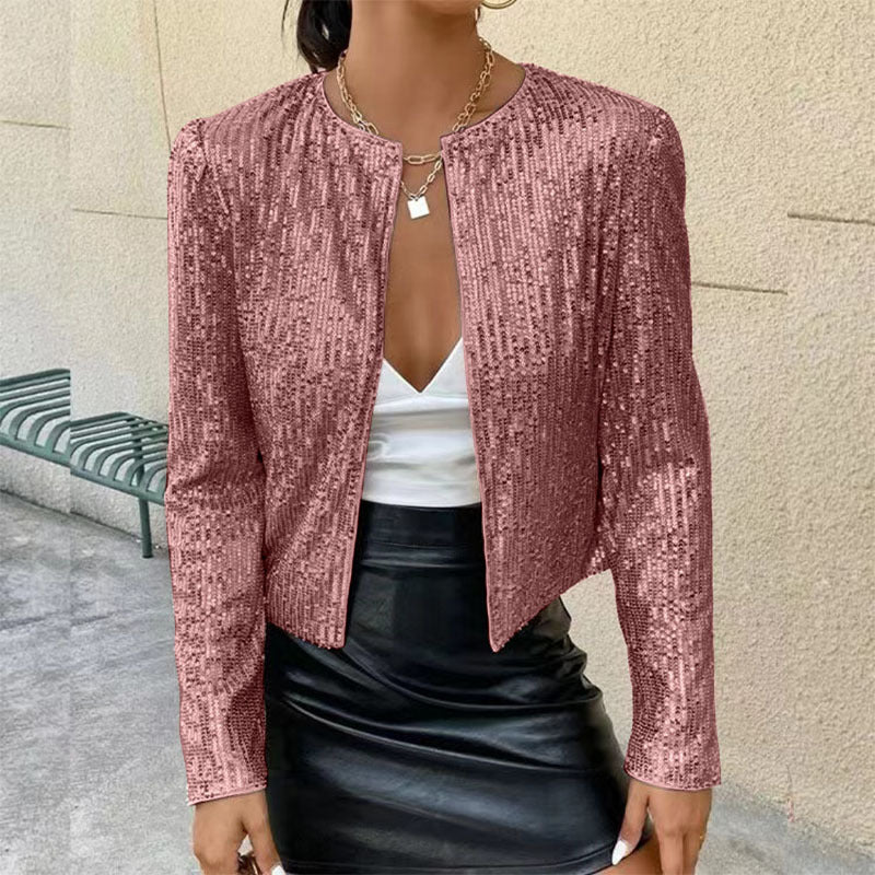 Damen Glitzernde Strickjacke Drune