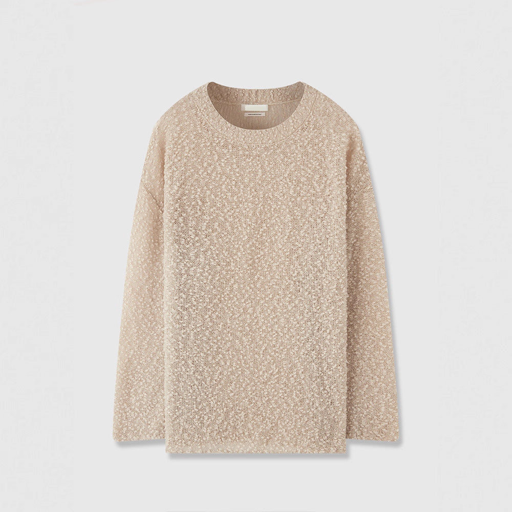 Damen Kuscheliger Strickpullover mit weichem Material und weitem Schnitt Drune