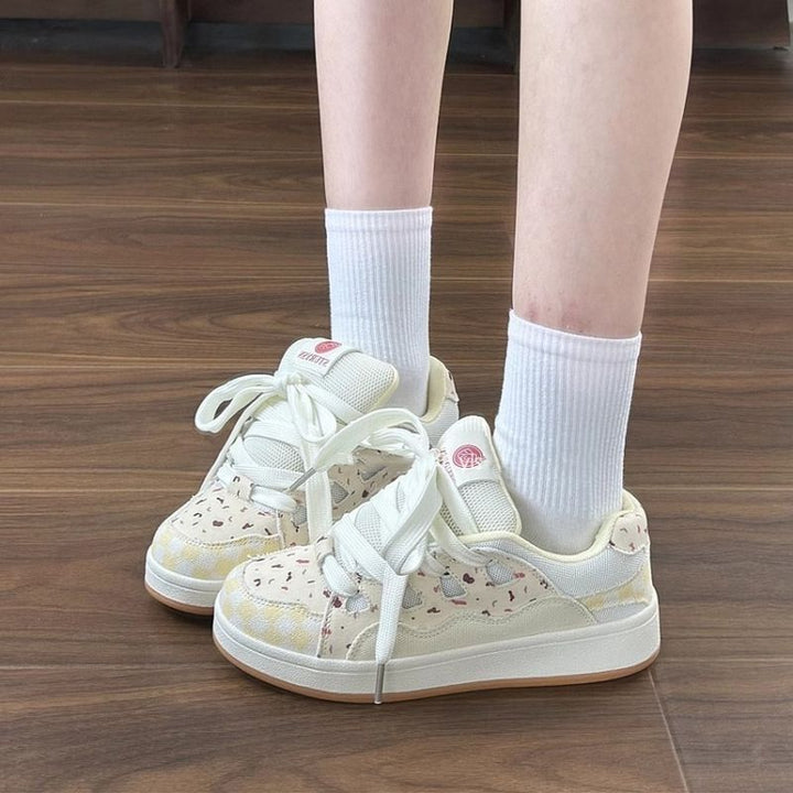 Damen Sportliche Sneakers mit verspieltem Design und bequemem Kunststoff-Obermaterial Drune
