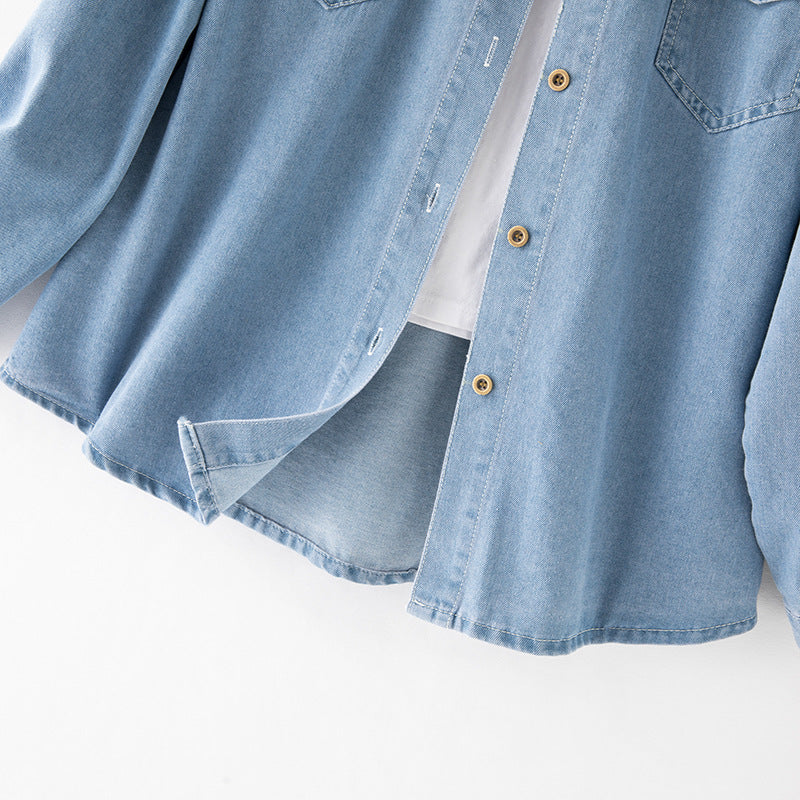 Damen Denim Hemdjacke Drune