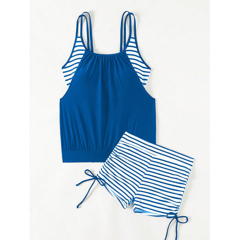 Damen Tankini-Set mit sportlichem Oberteil und hohen Beinausschnitten Drune