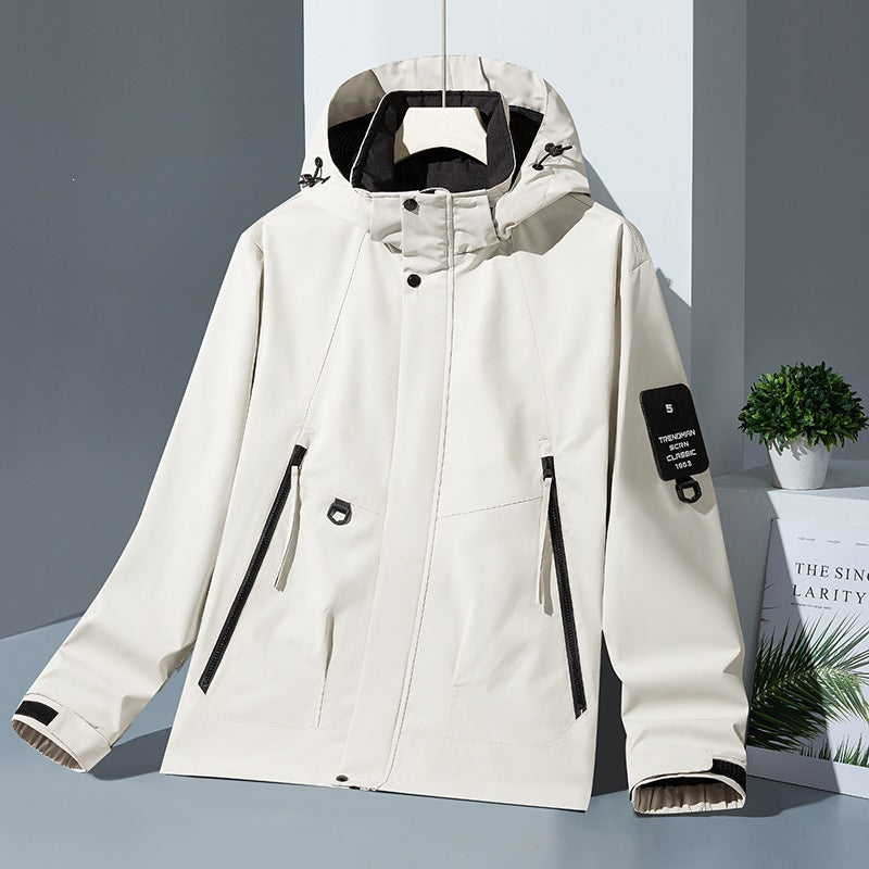 Herren Fleecejacke mit hohem Kragen Drune