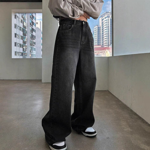 Damen Weite Jeanshose im modernem Schnitt mit elegantem Design Drune