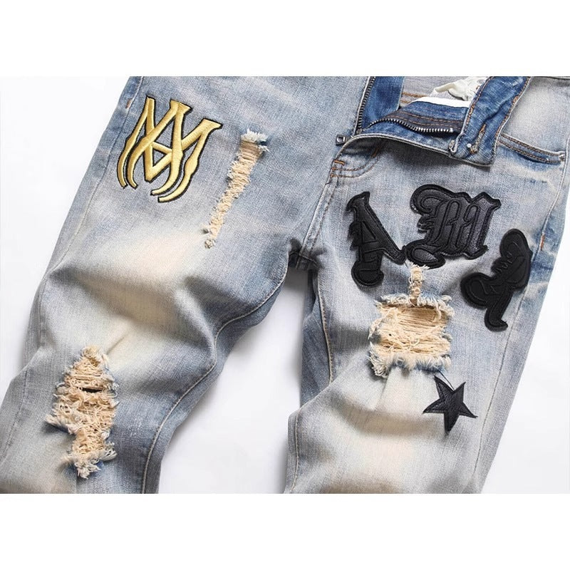 Herren Modische Slim-Fit Jeans Drune