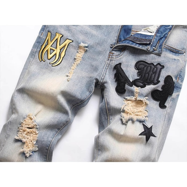 Herren Modische Slim-Fit Jeans Drune