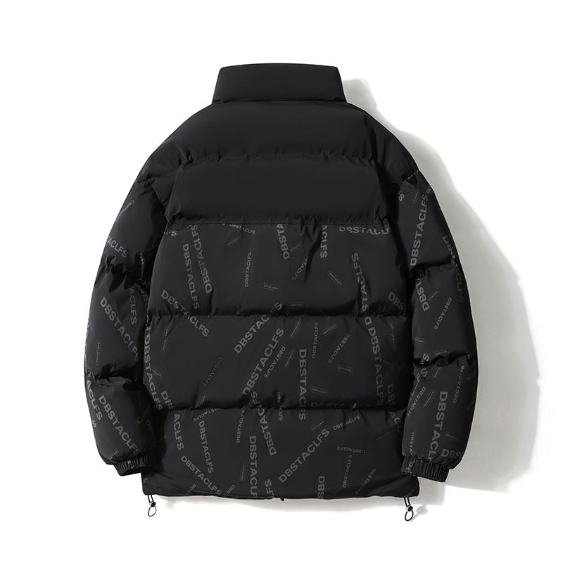 Damen Daunenjacke mit hohem Kragen und modernen Aufdrucken Drune