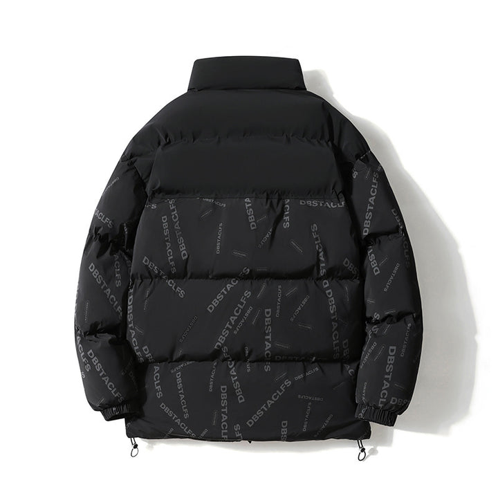 Damen Daunenjacke mit hohem Kragen und modernen Aufdrucken Drune
