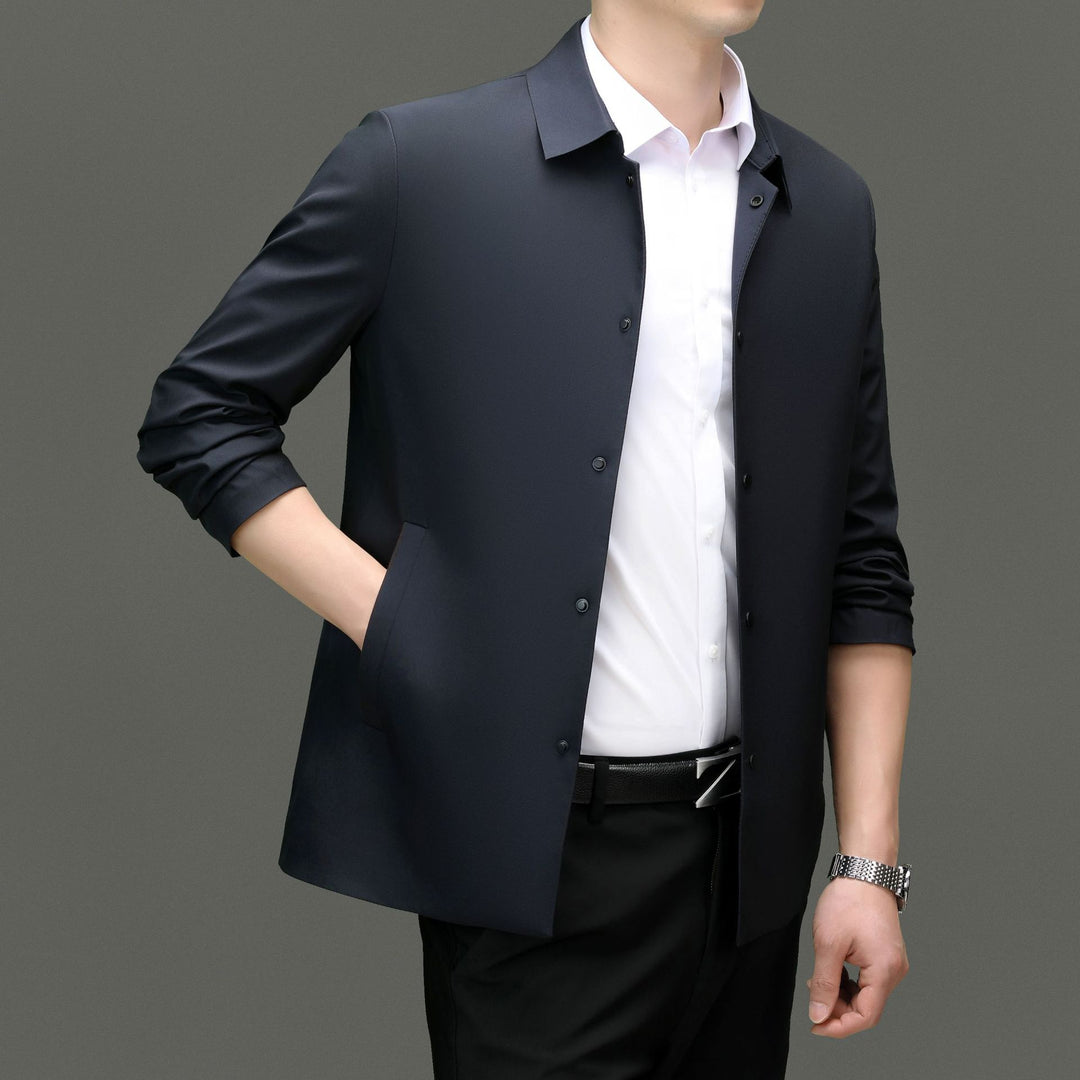 Herren leichte Funktionsjacke mit praktischem Stehkragen und elastischen Einsätzen Drune