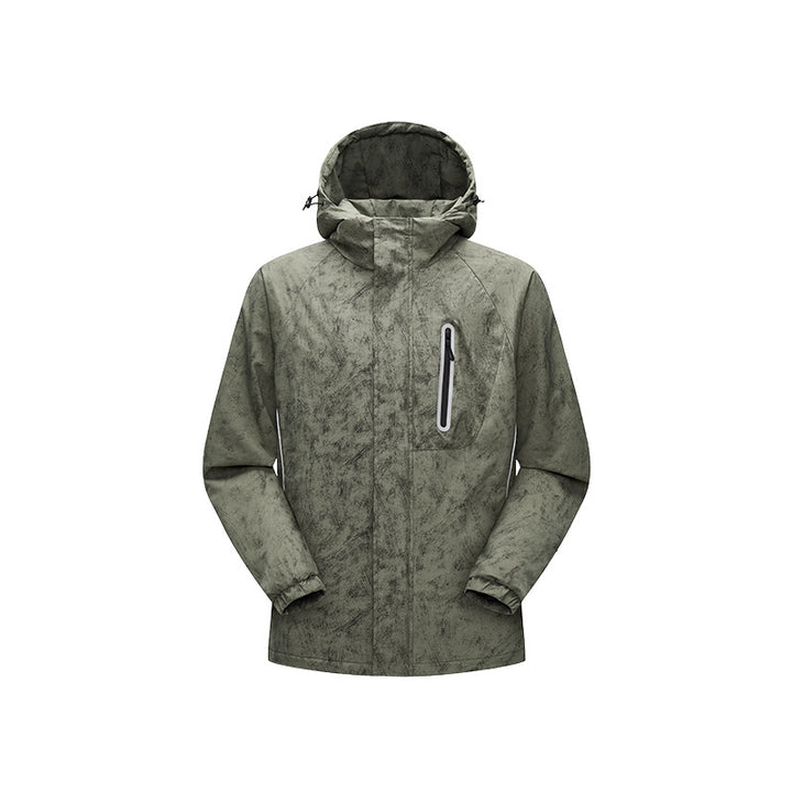 Herren Technische Regenjacke mit verschweißten Nähten und reflektierenden Details Drune