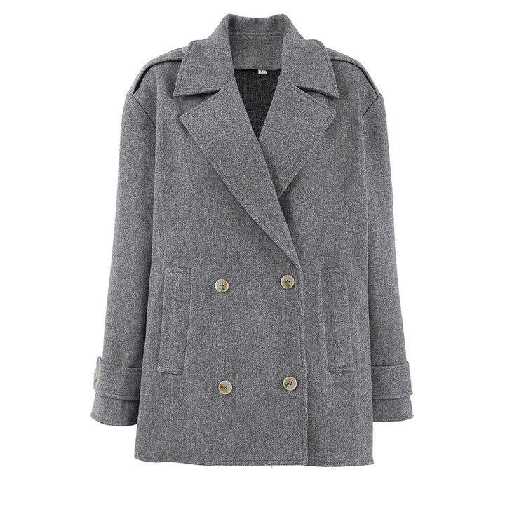Damen Oversized Wollmantel Drune