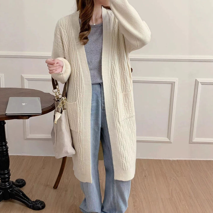 Damen Oversized Strickjacke Drune