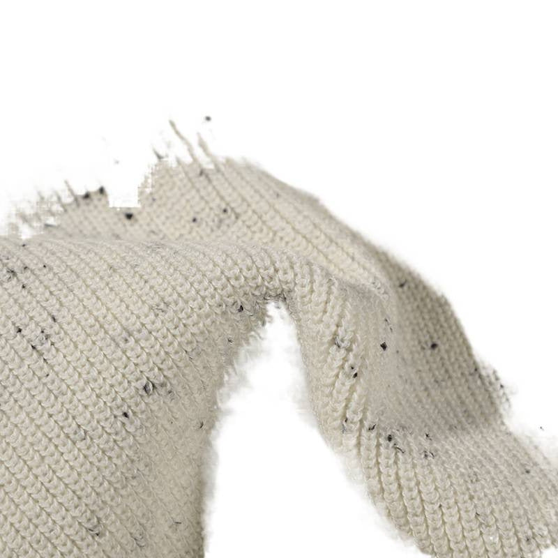 Unisex Großer Rundhals‑Strickpullover aus Mélange‑Garn mit abgesenkter Schulter Drune