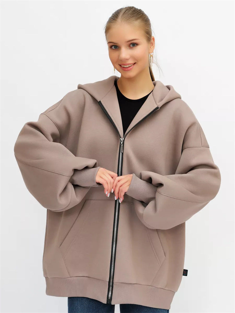 Damen Oversized Kapuzenjacke Drune