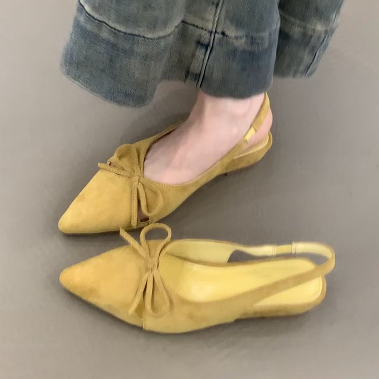 Damen Sling-Ballerinas mit dekorativem Schleifendetail und komfortablem Fußbett Drune