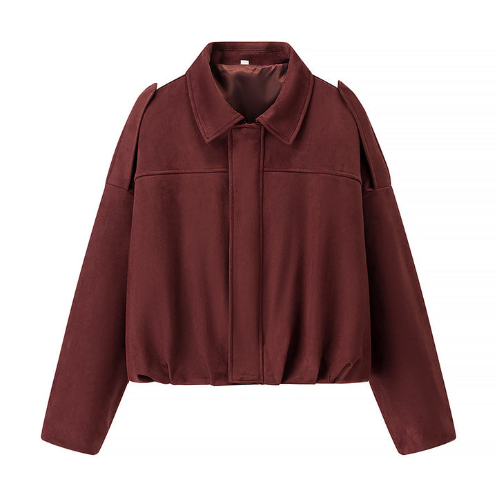 Damen cropped Übergangsjacke mit modernen Details und lässiger Passform Drune