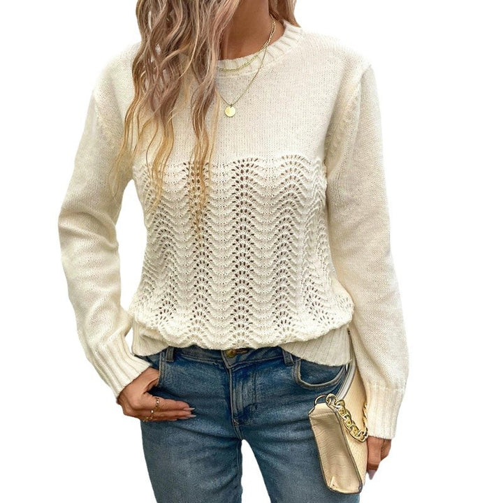Damen Strickpullover mit raffiniertem Wellenmuster sowie hoher Flexibilität Drune