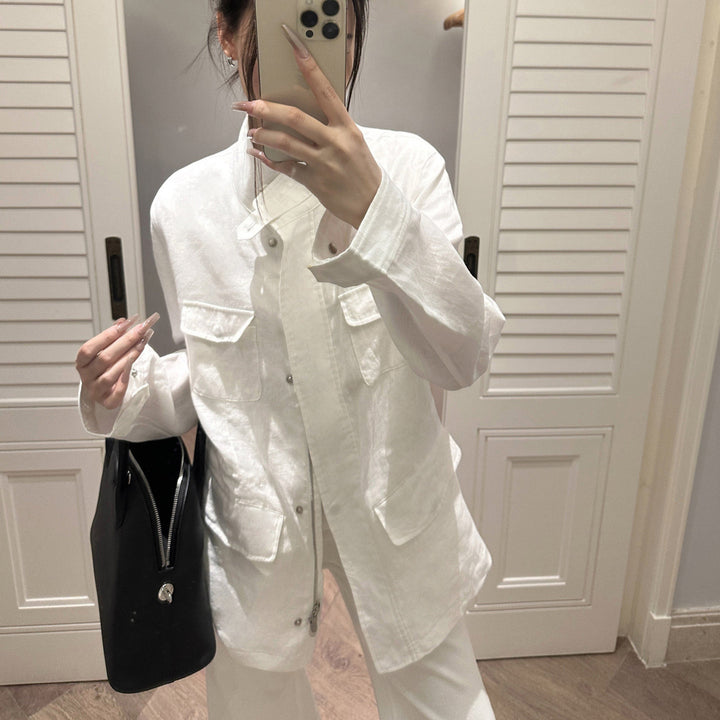 Damen Lässige Übergangsjacke mit praktischen Taschen Drune
